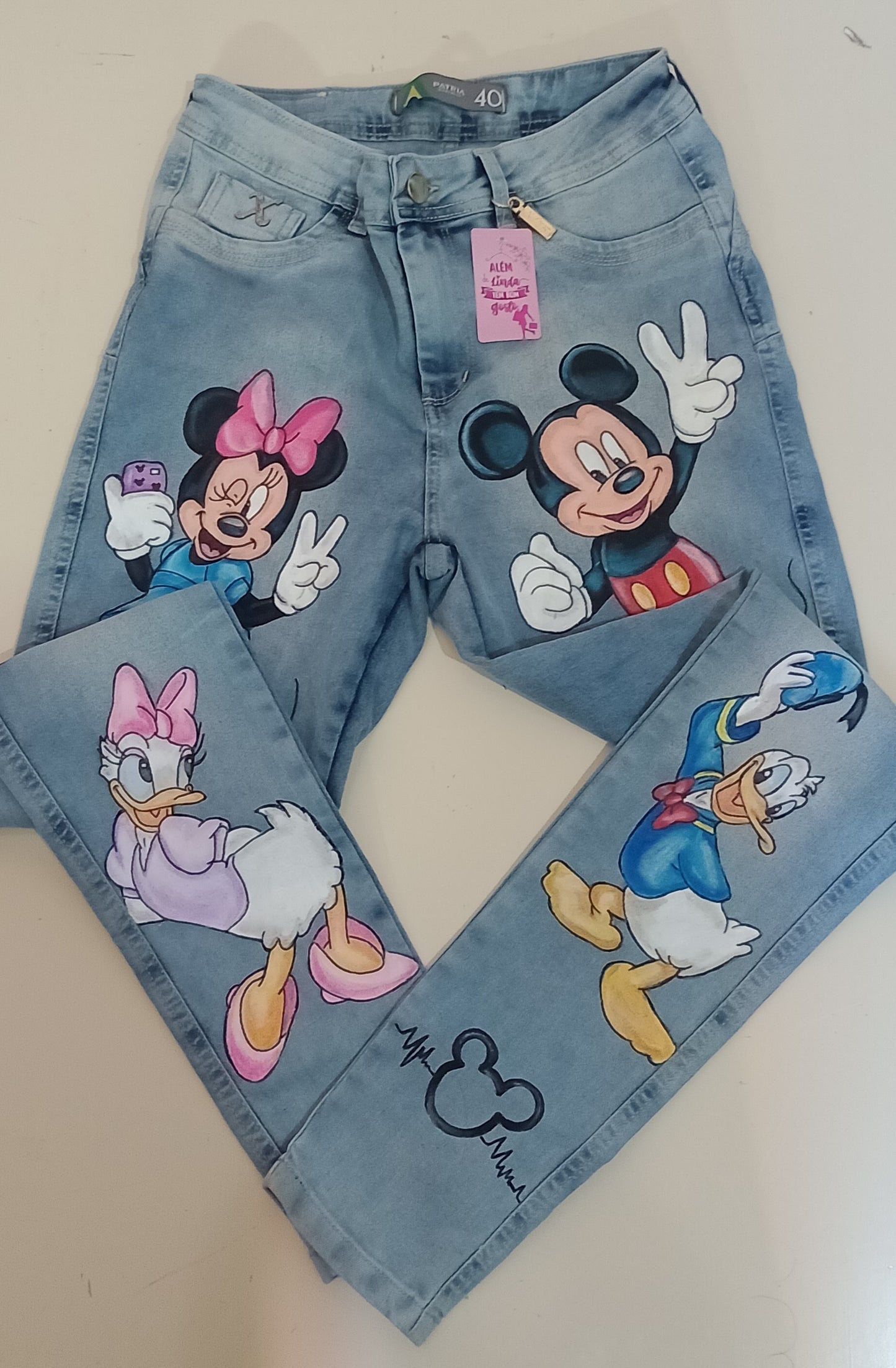 Calça feminina personagens Disney