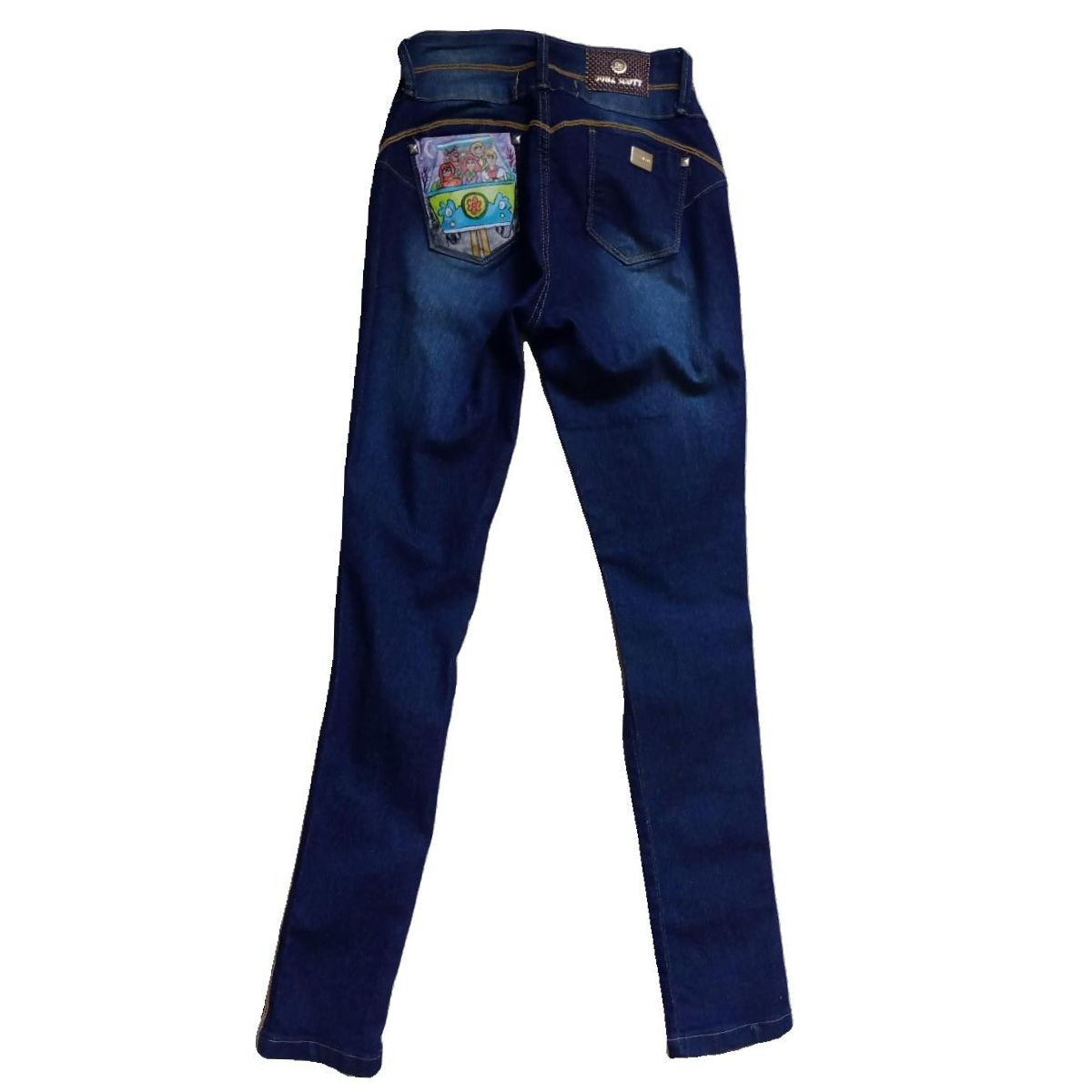 calça jeans feminina scooby doo