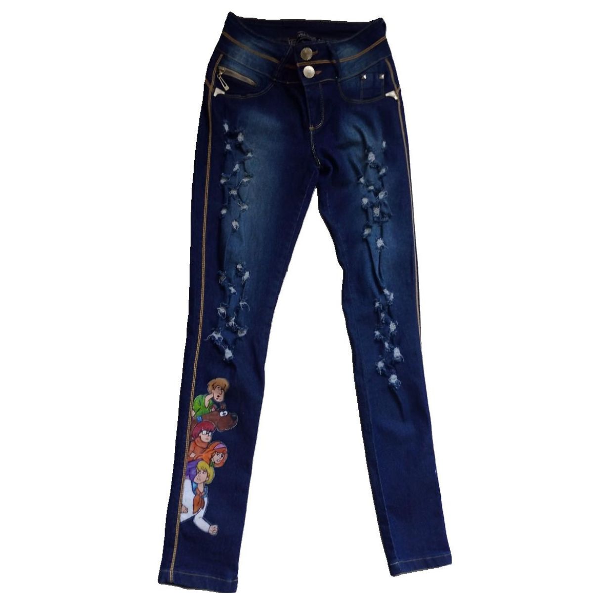 calça jeans scooby doo