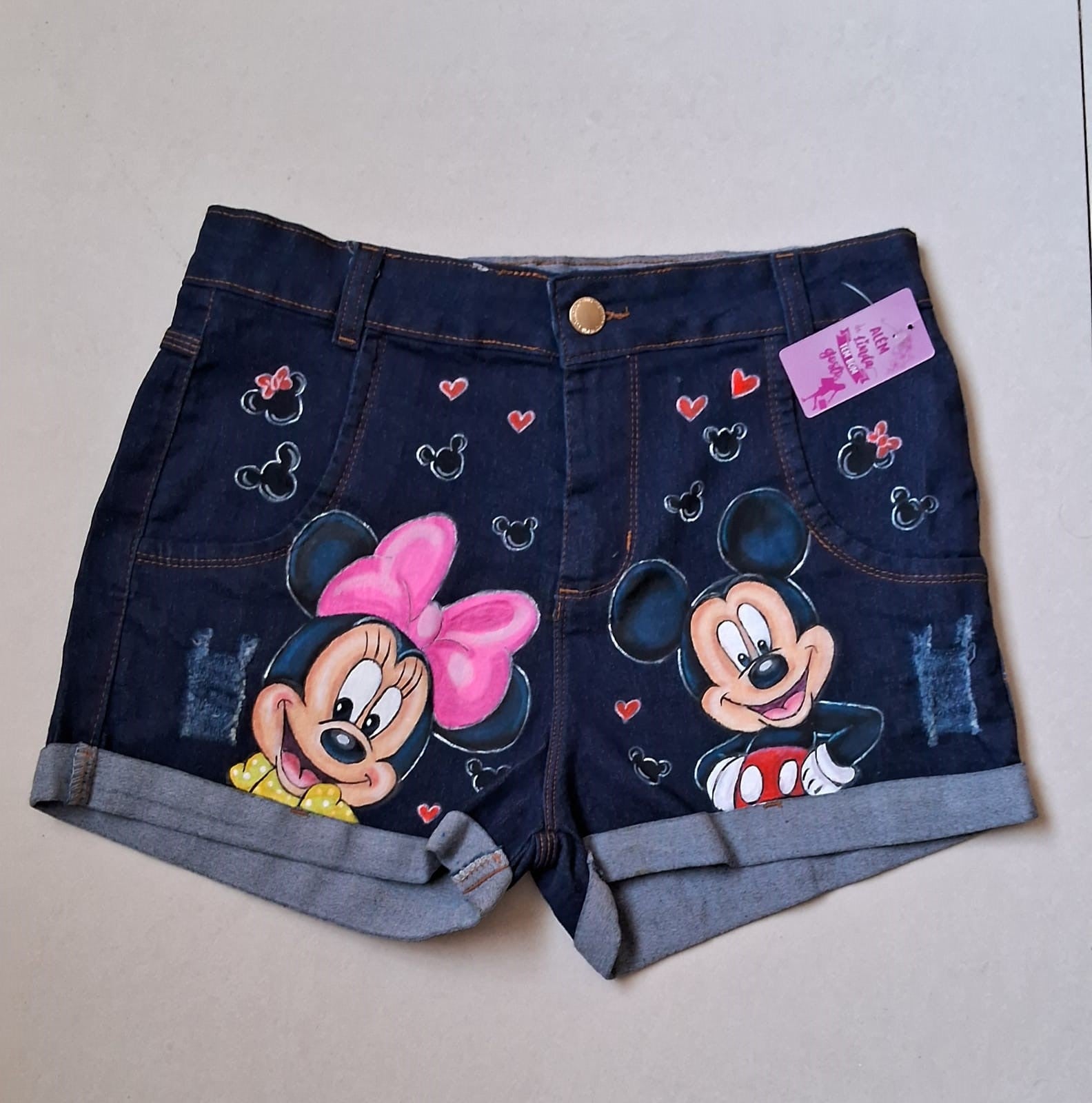 shorts feminino mickey