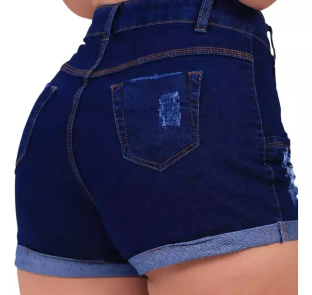 shorts jeans pintado a mao