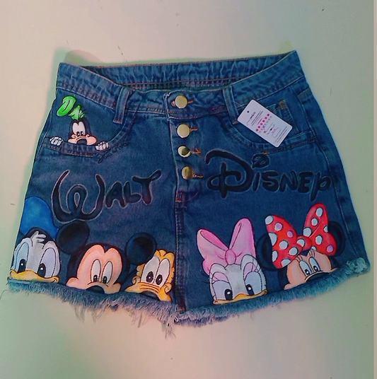 shorts saia jeans disney